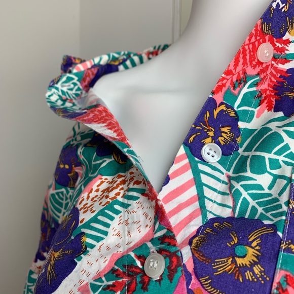 Vintage Womens short sleeve button up - Picture 7 of 7